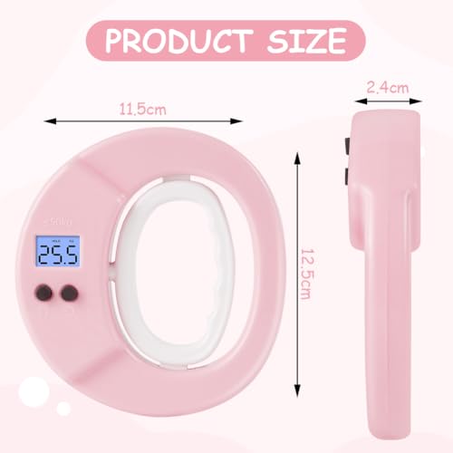 OSDUE Digitaler Handkraftmessgerät Kinder, Hand Dynamometer Rosa, Elektronischer Griffkraft Messer, Griffkraftmessgerät, Grip Strength Trainer Kraftmesser