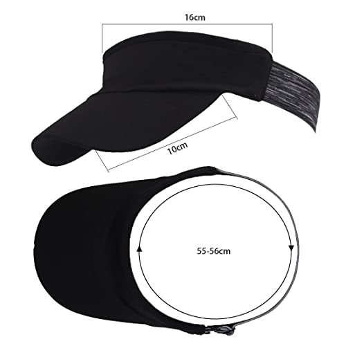 Femmes-Soleil-Casquettes-Visiere-pour-la-Course-et-Le-Sport-Hommes-Golf-Tennis-Sechage-Rapide-Chapeau