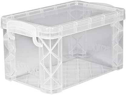 Advantus Super Stacker Storage Boxes, Holds 400 3 X 5 Cards, 6.25 X 3.88 X 3.5, Plastic, Clear