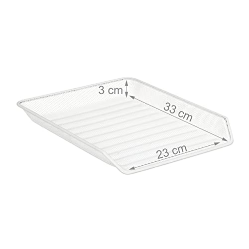 Trieur de documents A4 en maille métallique blanche robuste - 6