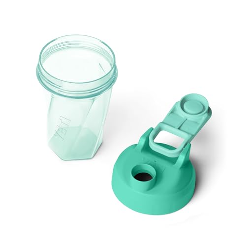 Image of YETI Yonder Helimix Vortex Blender Shaker Bottle Holds up to 20oz | No Blending Ball or Whisk | USA Made | Portable Pre Workout Whey Protein Drink Shaker Cup | Dishwasher Safe, Seafoam