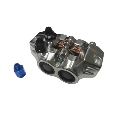 Étrier de frein de moto à 4 pistons argent et noir pour scooter RSZ et JOG