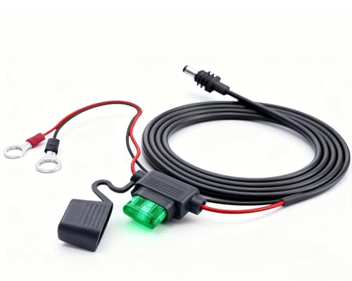 Image of Starlink Mini O Ring to DC Connecters Extension Cable, 18AWG Starlink Mini Direct Battery Power Cable with ATC /ATO Fuse Holder, Weatherproof, Perfect for Off-Road, RV, or Marine Use (3M /10FT)