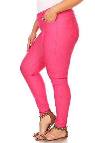 Image of YELETE Women's Basic Five Pocket Stretch Jegging Tights Pants