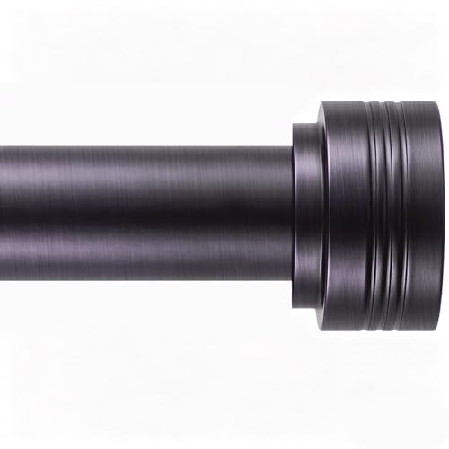 Nickel Curtain Rods for Windows 18-144 Inch,Adjustable Length 1 Inch Diameter Heavy Duty Curtain Rod for Bedroom/Kitchen/Dorm/Apartment/Door
