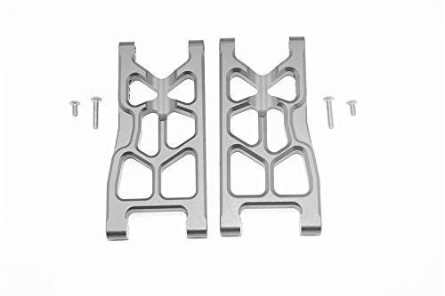 GPM for Arrma Granite 4x4 / Big Rock Crew Cab 4x4 Upgrade Parts Aluminum Rear Lower Arms - 1Pr Set Gray Silver