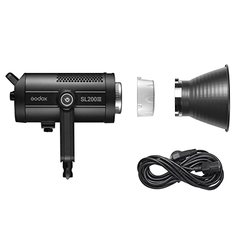 Projecteur Bowens Godox SL200III avec 8 effets d'éclairage FX pour tournage - 7