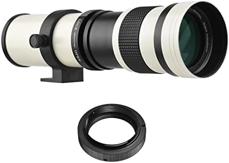 Andoer Super Telezoomlens F/8.3-16 420-800mm met AI-Mount Adapter Ring Universele 1/4 Draad voor Nikon AI-Mount Camera's
