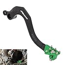 AnXin Motorcycle Rear Brake Pedal Foot Lever for Kawasaki KX250F 2006-2018 KX250 2019-2020 - Green