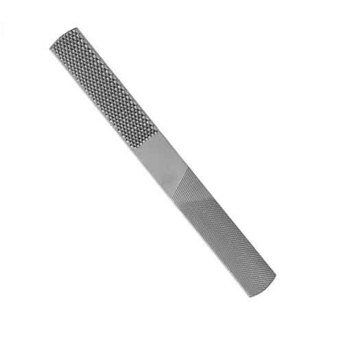 4-in-1 Halbrunde flache Raspel, Karbonstahl, Handraspelfeilen zum Formen von Holz, Leder, Kunststoff, Metall, Holzschnitzfeilen für Tischler, 20,3 cm