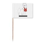 Material: estas púas de bandera están compuestas de palillos de madera y banderas de papel, y se pueden utilizar de forma segura.