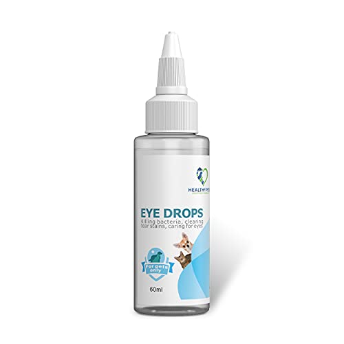 Eye Drops for Dogs & Cats by Healthy Pets helps Conjunctivitis, Infection Treatment, Antibiotic Ointment, Eye Irritation, Itchiness. Conjunctivitis, Dog Eye Ointment 60ML