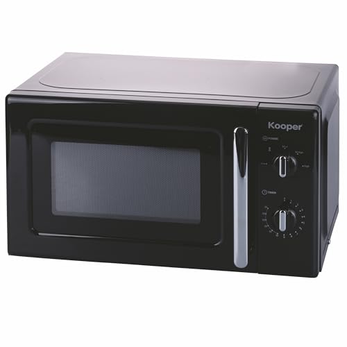 Forno a microonde vintage nero 22 L, 5 programmi di