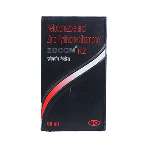 Image of Zocon KZ - Bottle of 60ml Shampoo with Ketoconazole and Zinc Pyrithione