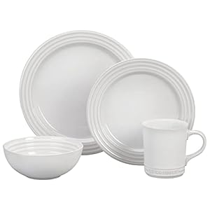 Le Creuset Stoneware Dinnerware Set, 16 pc., White