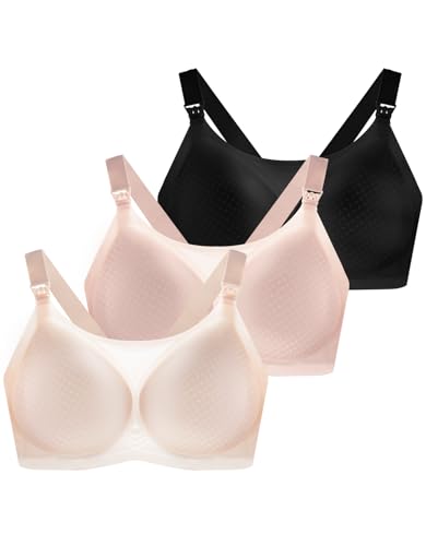 Image of Nursing Bras for Breastfeeding, Seamless Ultra Comfort Maternity Bra, Natural Shape Pregnancy Bras for Women