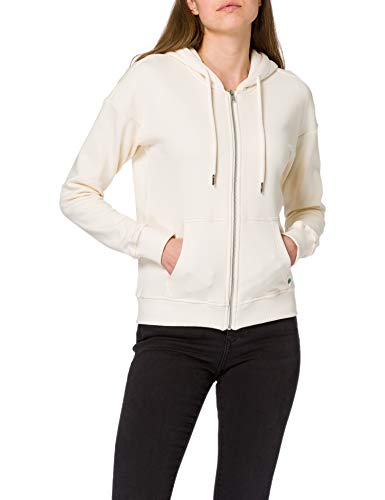 Urban Classics Ladies Organic Terry Zip Hoody Maglione Cardigan, Sabbia, M Donna