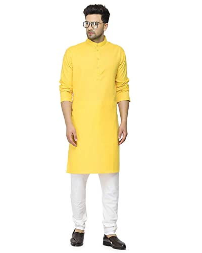 GauriLaxmi Enterprise Men's Cotton Blend Kurta Only
