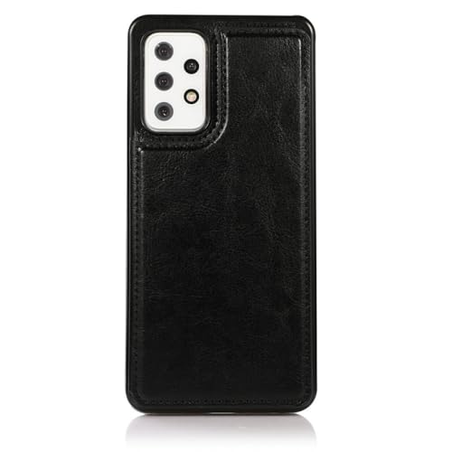 Étui en cuir pour Samsung Galaxy Note 10 Plus avec fentes cartes noir