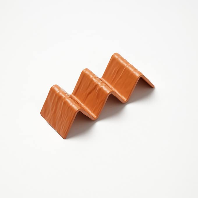 American Metalcraft THMT3 Melamine Taco Holder, Terracotta, 2 or 3 Compartments