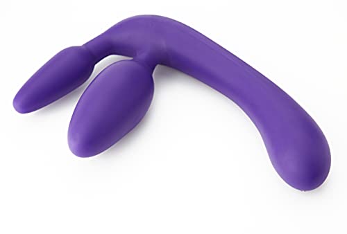 Gode Triple Teaser Silicone flexible et hypoallergénique à texture réaliste