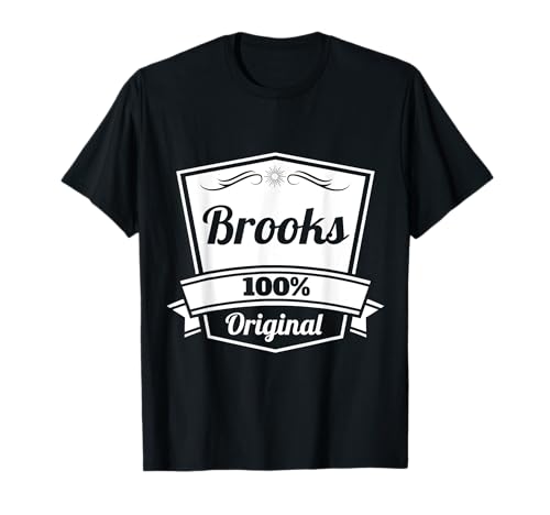 T-shirt Brooks personnalisé avec nom pour anniversaire en coton