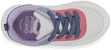 OshKosh B'Gosh Girls Ajax Athletic Sneaker, White, 5 Toddler | Image 3