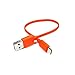 Produktbild Adhiper USB C Ladekabel für JBL Flip 5 & 6, Charge 5 & 4, Go 3 & 4, Xtreme 3, Pulse 4 & 5, Link Portable Lautsprecher und 760NC, 720BT, Wave Reihe Ohrhörer, Ersatz Typ C Schnellladekabel (25cm/Orange)