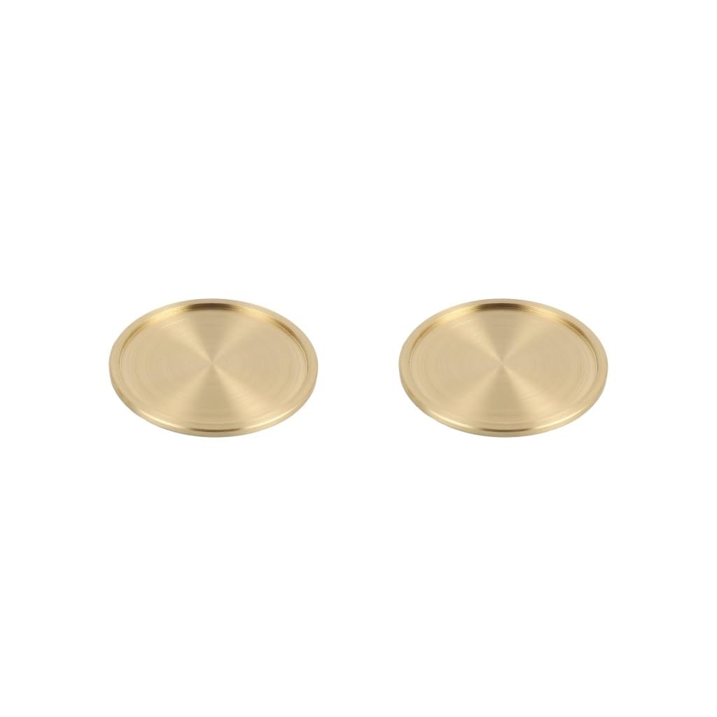 2 set of Metal Coaster Bowl Coasters Thickness 8mm Copper Drink Coaster Brass Coaster Diameter 10 cm