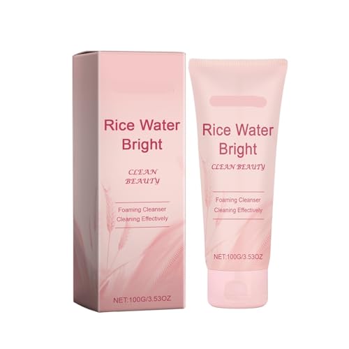 Limpiador Facial De Arroz: Limpiador Facial Hidratante De Limpieza Profunda, Sin Aceite, Ilumina La Piel Y Deja La Tez Fresca Y Sin Tirantez.(2PCS)