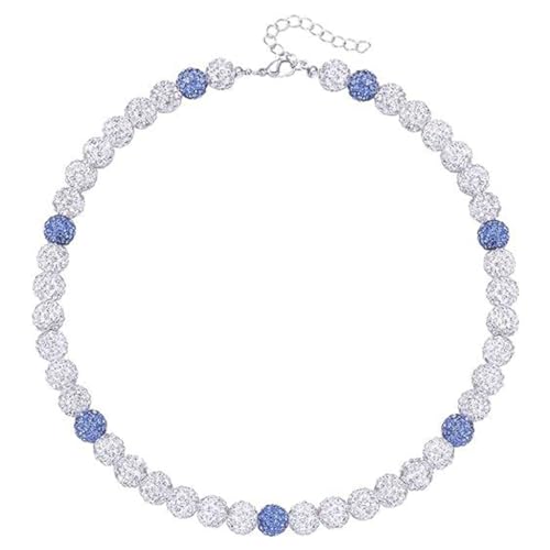 XIAHIOPT ネックレス、ユニークな野球ネックレス ラインストーン ネックチェーン ファッショナブルなジュエリー アクティブな個人向けスポーツアクセサリー, 説明のとおり