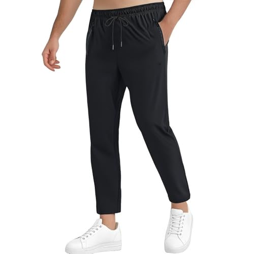Men's Casual Pants Stretch Breathable Comfortable Relaxed Fit Lightweight Soft Fabric Active Wear for Everyday2