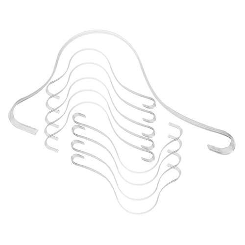 PRETYZOOM Organic Shoe Base 10pcs Acrylic Sandal Display Stands Curve Frame for Store Display