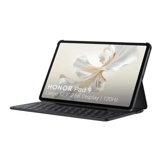 HONOR Pad 9, 12.1-inch Wi-Fi Tablet with Keyboard, 8GB+256GB, 120Hz 2.5K Eye Protection Display, 8 Speakers, Android 13, Space Grey