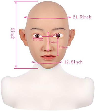 Miniatura 6 de Mascarada de silicona realista máscara maquillaje femenino Headwear para Transgender Drag Queen Cosplay disfraces de Halloween