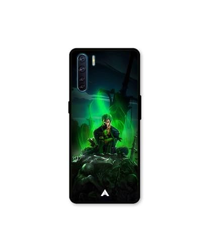 Image of Premium Anime 1 Case for Oppo A91 (Glossy Finish) Soft-Touch Metal TPU Back Cover, Shockproof, Designer, Aesthetic Mobile Phone Case