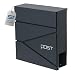Produktbild SCHARTEC® Design Briefkasten SPB-3 anthrazit mit Zeitungsfach modern & groß Wandbriefkasten Postkasten