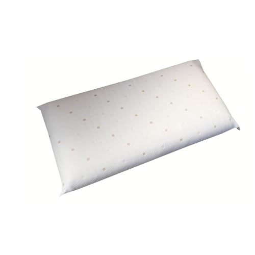 Sueña y Descansa Almohada de Latex Perforada de Maximo Confort con Funda con Cremallera (75 cm)
