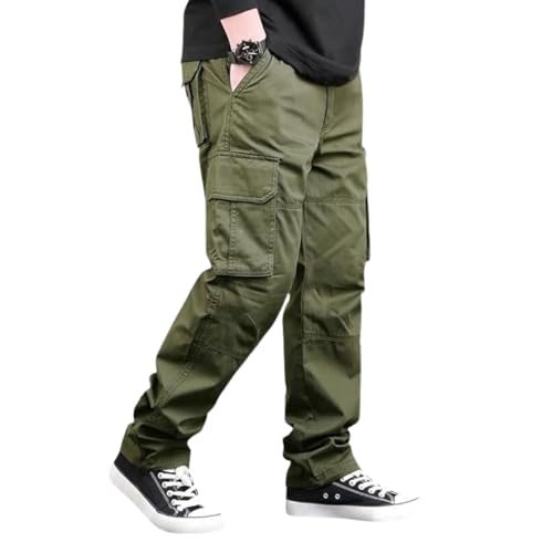 Image of DEELMO Men's Stylish Multi-Pocket Cargo Pants || Casual Fit Pants Trousers || Stylish Trousers for Men || Men's Cargo (MD501 01 08)