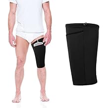 Catheter Leg Bag Holder,Polyester Fabric Catheter Sleeves Urine Leg Bag Holder,Urinary Drainage Bag Stay in Place,Foley Catheter Bag Holder Strap,Urinary Incontinence Supplies Medium