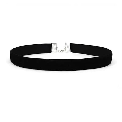Gargantilha Choker Colar de Veludo Rock Gótico Preto