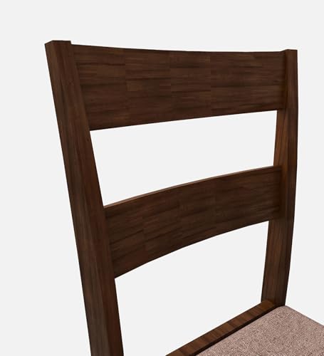 Image of Mintwud Pepperfry Sheesham Wood 6 Seater Dining Table with Cushion Chairs Wooden Dining Table Set for Living Room Home Dining Room Furniture Dinner Table Set (Dark Cappuccino)