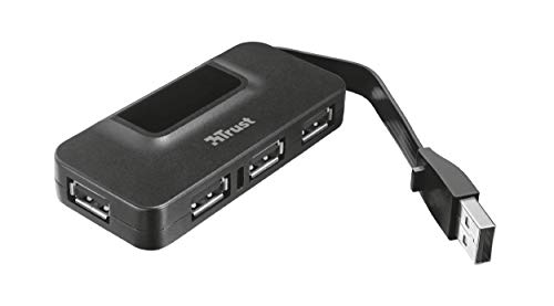 Preisvergleich Produktbild Trust Alo USB-2.0-Hub (mit 4 Anschlüssen) schwarz