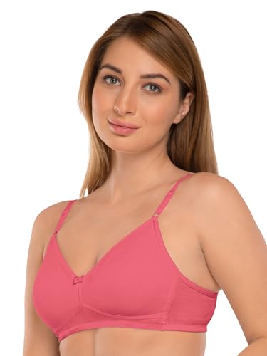 Image of DAISY DEE Women's Girls Cotton Non-Padded Wirefree Seamless Full Coverage Comfortfit Everyday Use T-Shirt Bra - NDSZN