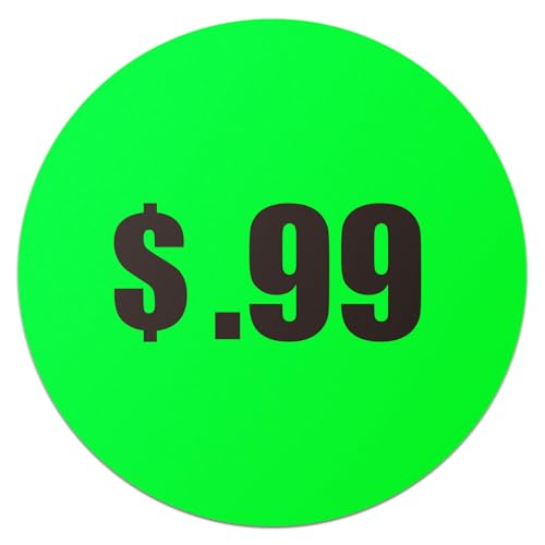 Pegatinas de precio para evitar confusiones en tu venta de garaje o tienda retail