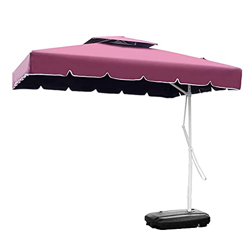 Parasol de bodas y tiendas de cafe con lona roja cuadrada de 250 cm