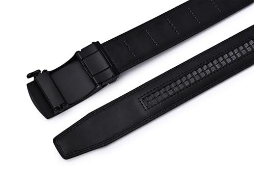 Image of Men's Belt, Ratchet Dress Casual Belt with Adjustable Automatic Buckle Trim to Fit