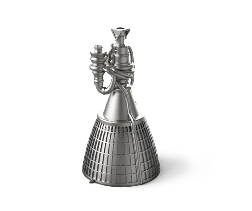 Moteur Raptor 3 Maquette Fusée Space Starship Falcon 9 en Métal Modèle Statique de 7 Pouces