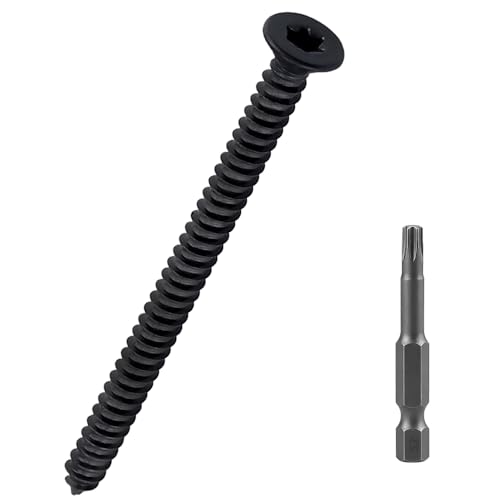 Vis à tôle Torx en inox 304 noir anti-rouille pour fixer solidement le métal et le bois