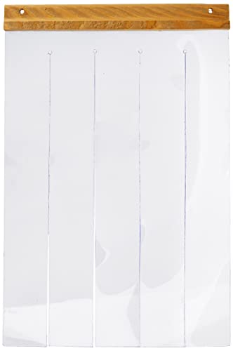 Ferplast Türvorhang für die Hundehütten Modell Domus Medium und Canada 2, Tür für Outdoor-Hundehütten, transparente PVC-Lamellen, wasserdicht, Schutz vor Wind und Kälte, 27,5 x h, 42 cm